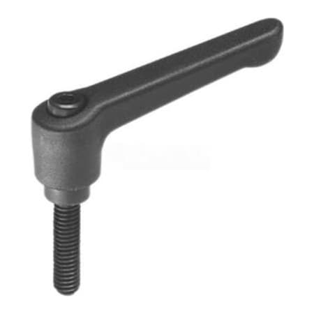 J.W. Winco Nylon Plastic Adjustable Lever With Steel Components 5/16-18 x 2.48 Stud 2.48"L - Made In USA 5T63F34K